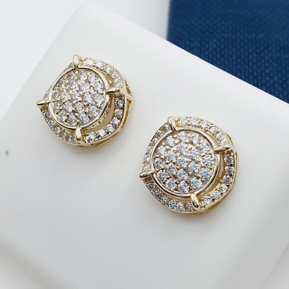 "925 Sterling Silver Plated CZ Earrings, EVBRS446 - Picture 4 of 10